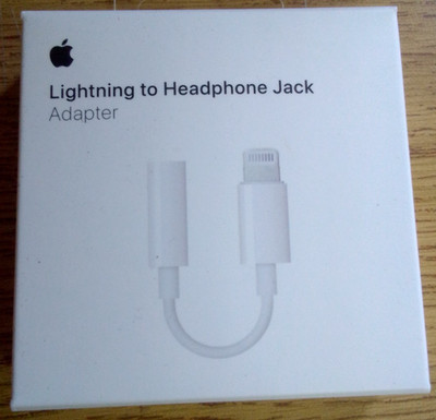 2PK Authentic Apple Lightning to Headphone 3.5mm Jack Adapter - White MMX62AM/A