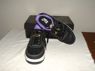Men's Black & Purple Nike Air Force 1 Athletic Shoes 10.5 (Women's 12) DR9866