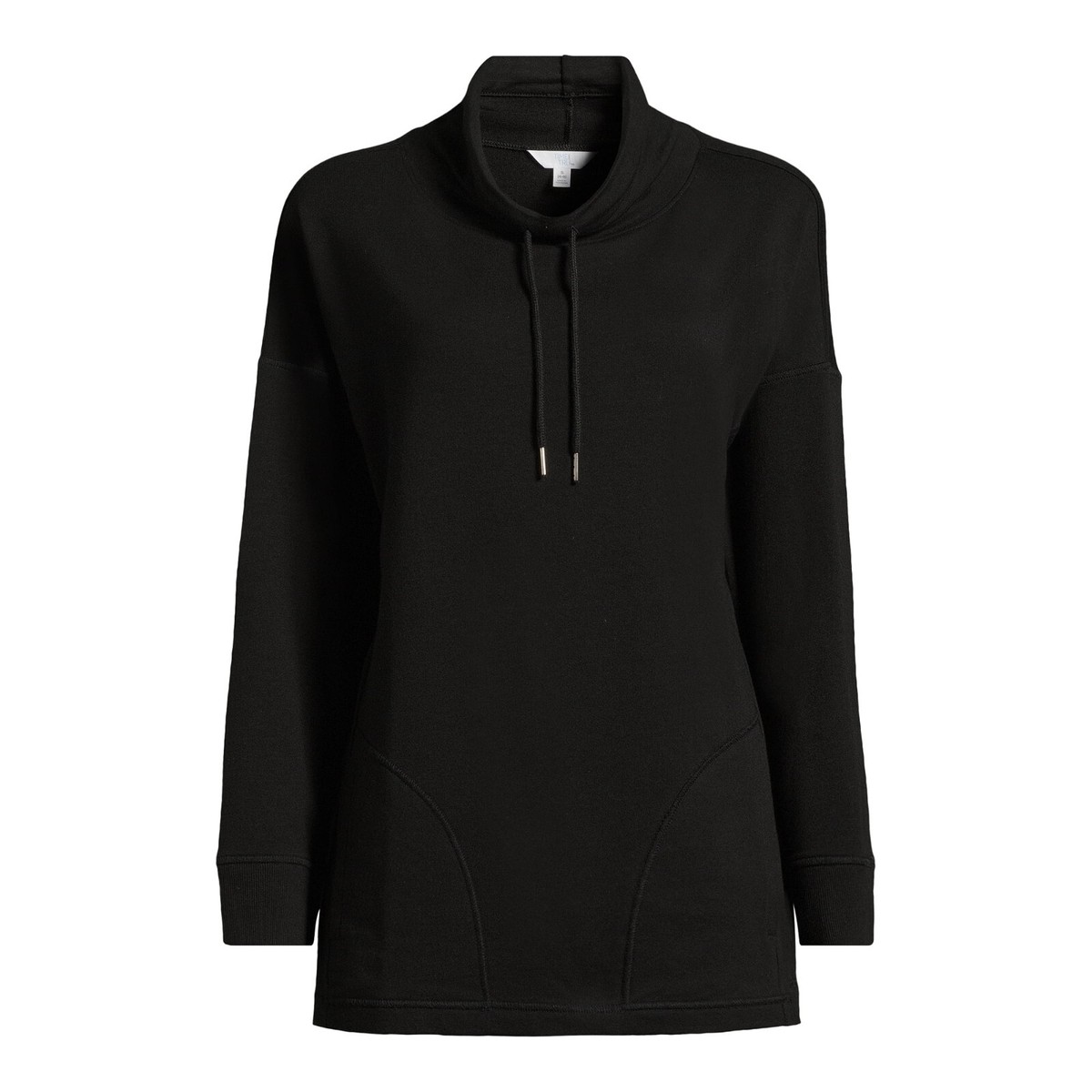 Time and Tru Women's Cowl Neck Tunic Sweatshirt Black Small Size (4-6) |  eBay