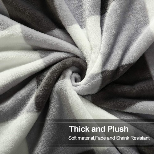EASELAND Soft Blanket Warm Fuzzy Microplush Lightweight Thermal Fleece Blankets - Picture 3 of 6