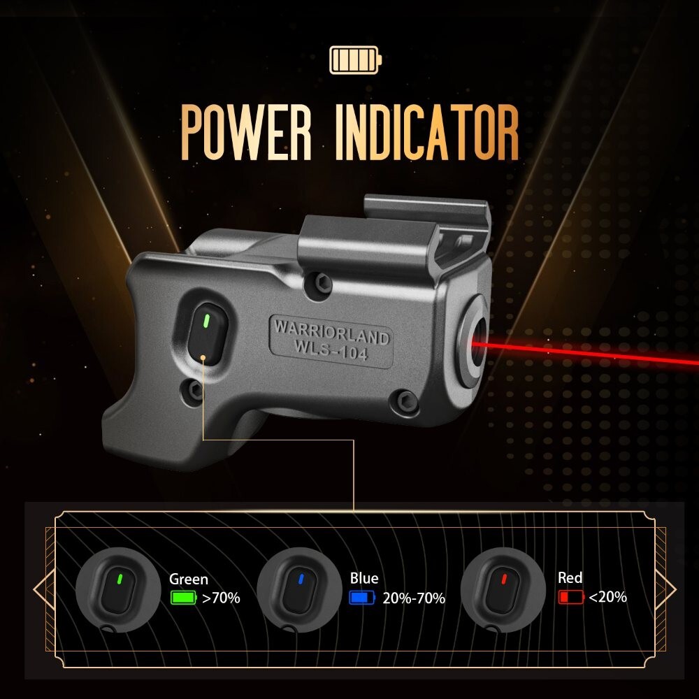 ブラックレーザーサイト レッド TSG Red Laser Gun Sight Fits: Glock 17/19 Gen 3-5, G23/31/32 Gen 3