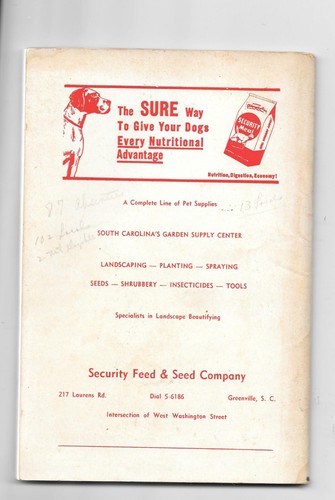 VTG AKC Catalog 16th Annual All Breed Dog Show 1956 Greenville Kennel Club SC - Picture 2 of 2