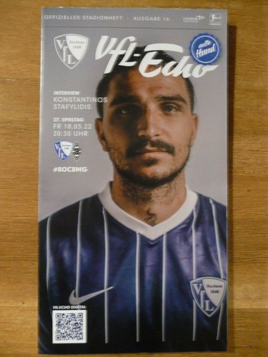 Stadionzeitung VfL Bochum - Borussia Mönchengladbach, 18.03.2022, 21/22, NEU