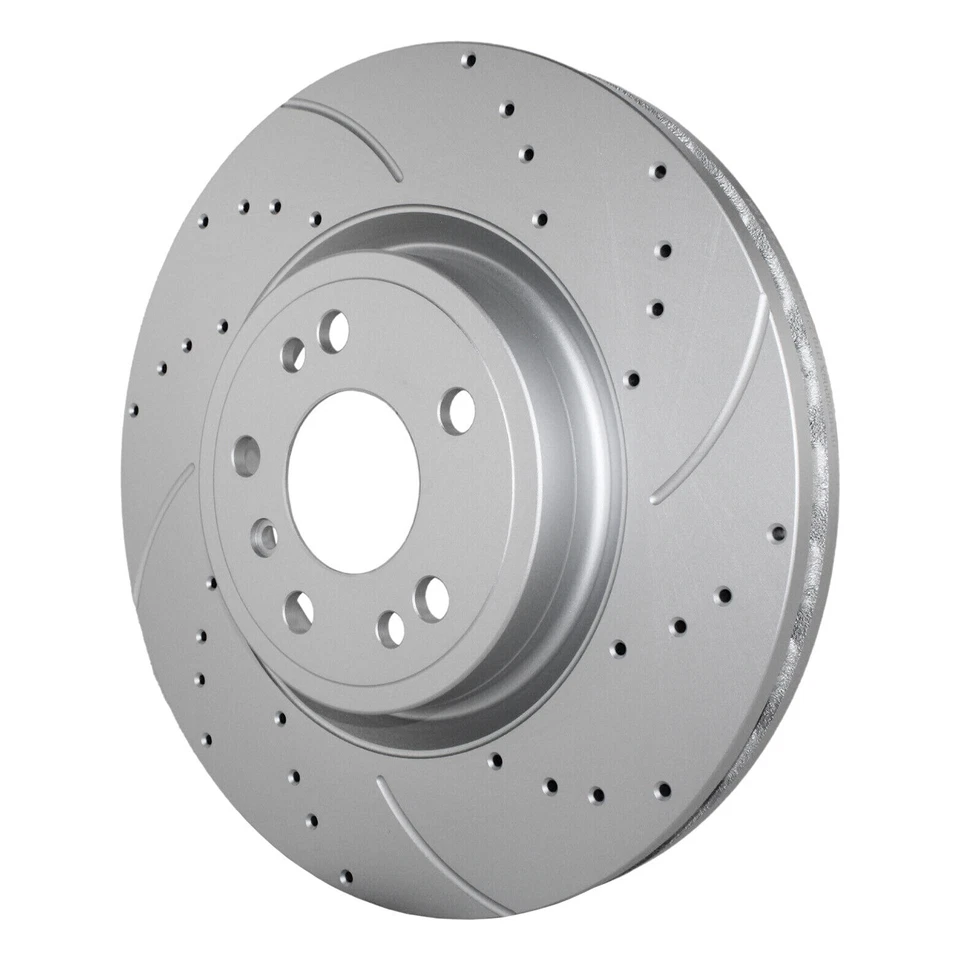 Juego de rotores de freno de disco perforados delanteros para Mercedes-Benz GLE300d GLE350 ML250 ML350 Foto 4 de 4