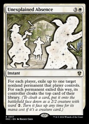 *MtG: UNEXPLAINED ABSENCE - Commander Murders at Karlov Manor Rare - magicman*
