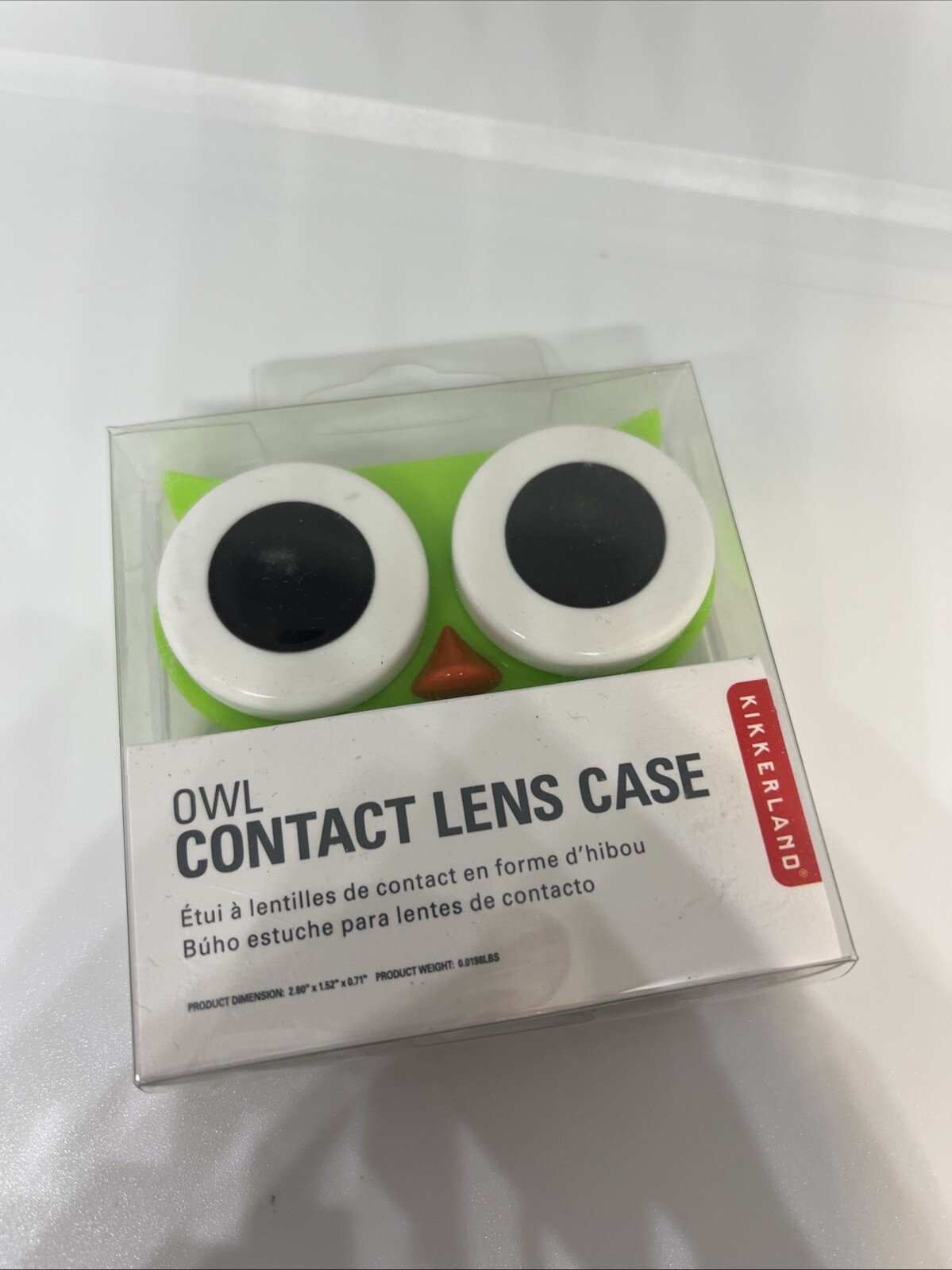 porta lenti a contatto gufo per vista da borsa contact lens case