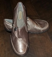 Women's Clarks Bendables Loafer Shoes Leather Size 6M 68766