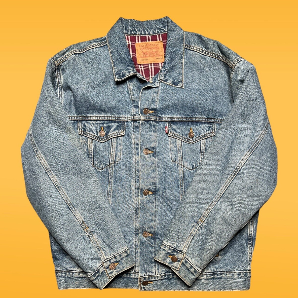 Vintage Levi's Denim Jacket 1990s Men's XL Blue 70614-0389 Vintage Levi's Denim Jacket 1990s Men's XL Blue 70614-0389