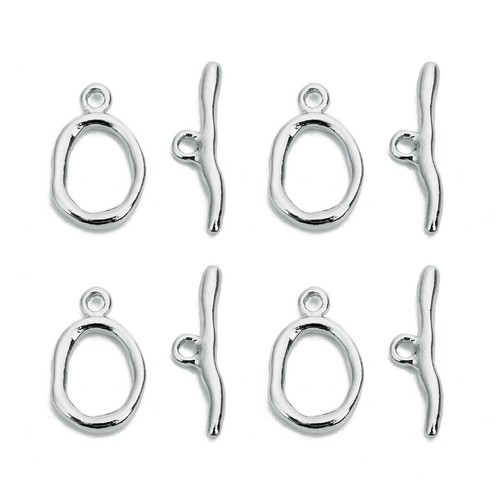 Irregular Curved OT Clasps Buckle Connectors DIY Bracelets Necklaces 5Sets/Lot - Picture 7 of 14