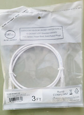 Shaxon Slim Jacket UL828-803WT-CG Cat6A Unshielded UTP Patch Cable White 3 Ft