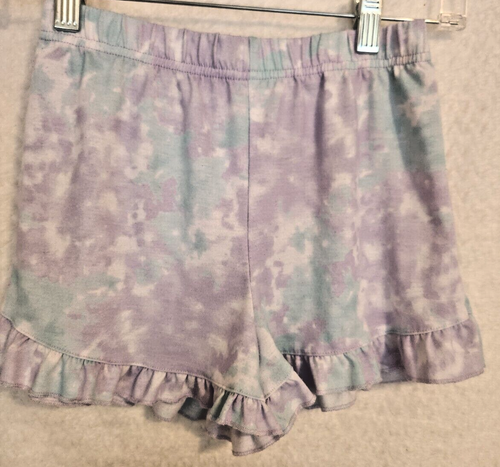 Cuddl Duds Girls Pajama Set Lot 2 Piece Blue Ruffle Mermaid Size M 7/8 - Picture 9 of 12