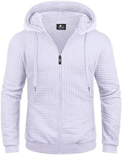 GEEK LIGHTING Hoodies for Men Heavyweight Fleece Sweatshirt - Full Zip Up Thick - Picture 11 of 62