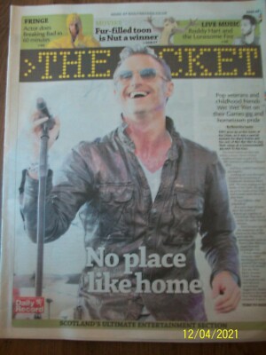 THE TICKET Friday August 1 2014 WET WET WET Marti Pellow FrontCover Daily Record