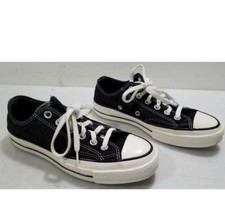 Converse All Star Black White Canvas Low Top Sneakers Womens Size 7