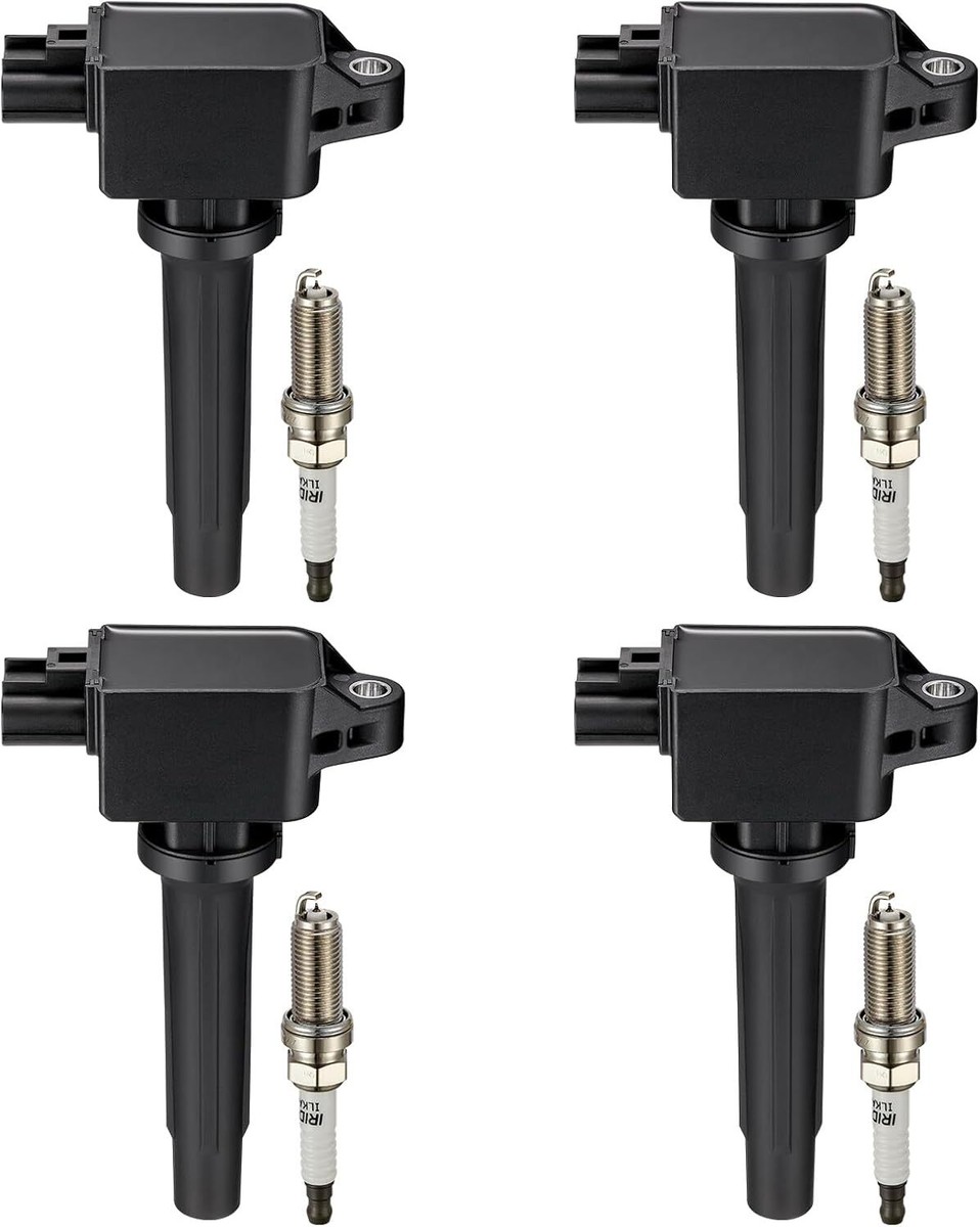 Set of 4 Ignition Coils and 4 Spark Plugs Fits Mazda CX-5 2.5L
