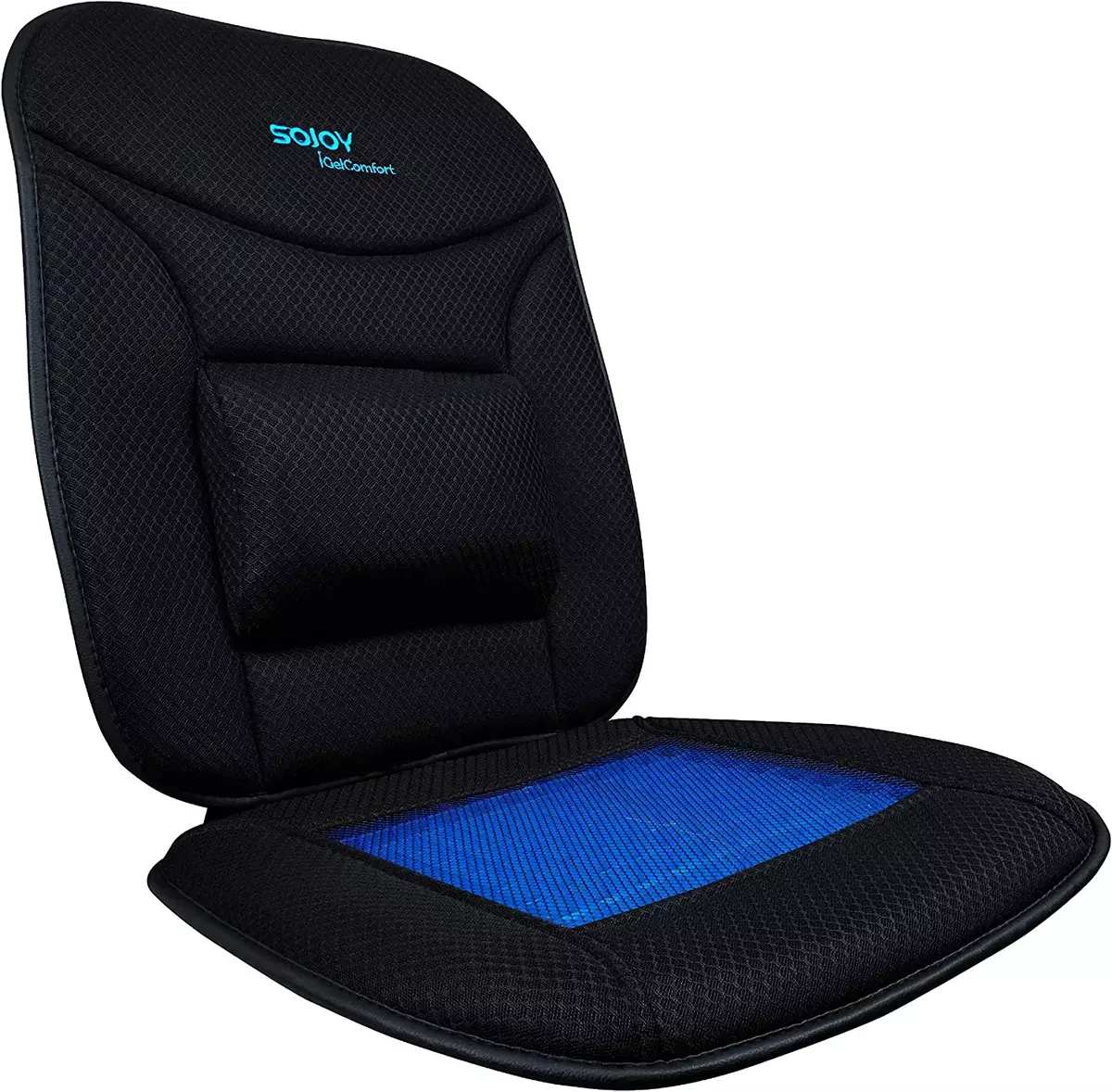 Sojoy Gel Seat Cushion with Lumbar Support Breathable Firm Back