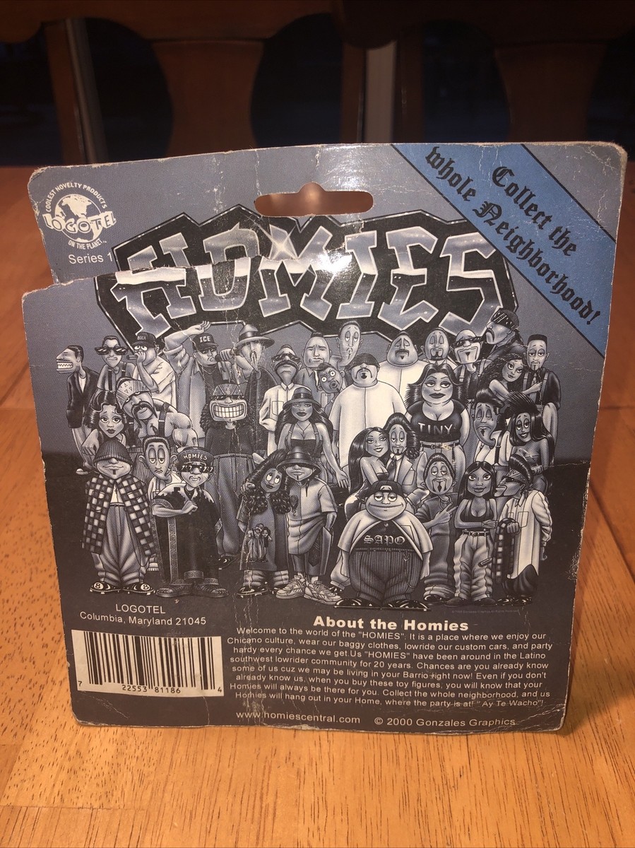 Homies Series 1 Blister 6 Figure Set Big Loco Smiley Sapo Droopy 8