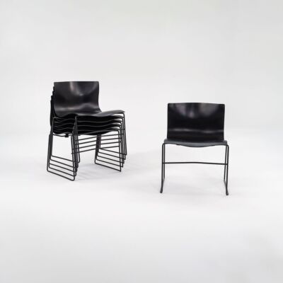 1998 Knoll Handkerchief Chairs by Massimo & Lella Vignelli Black 12x Available