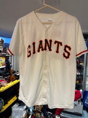 SF GIANTS 2024 NY Giants SGA Throwback Jersey 4/27/24 Size -Medium Pre ...