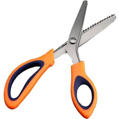 Pinking Shears for Fabric Cutting, 9 Inch Zig Zag Scissors, Professional Sewi...
