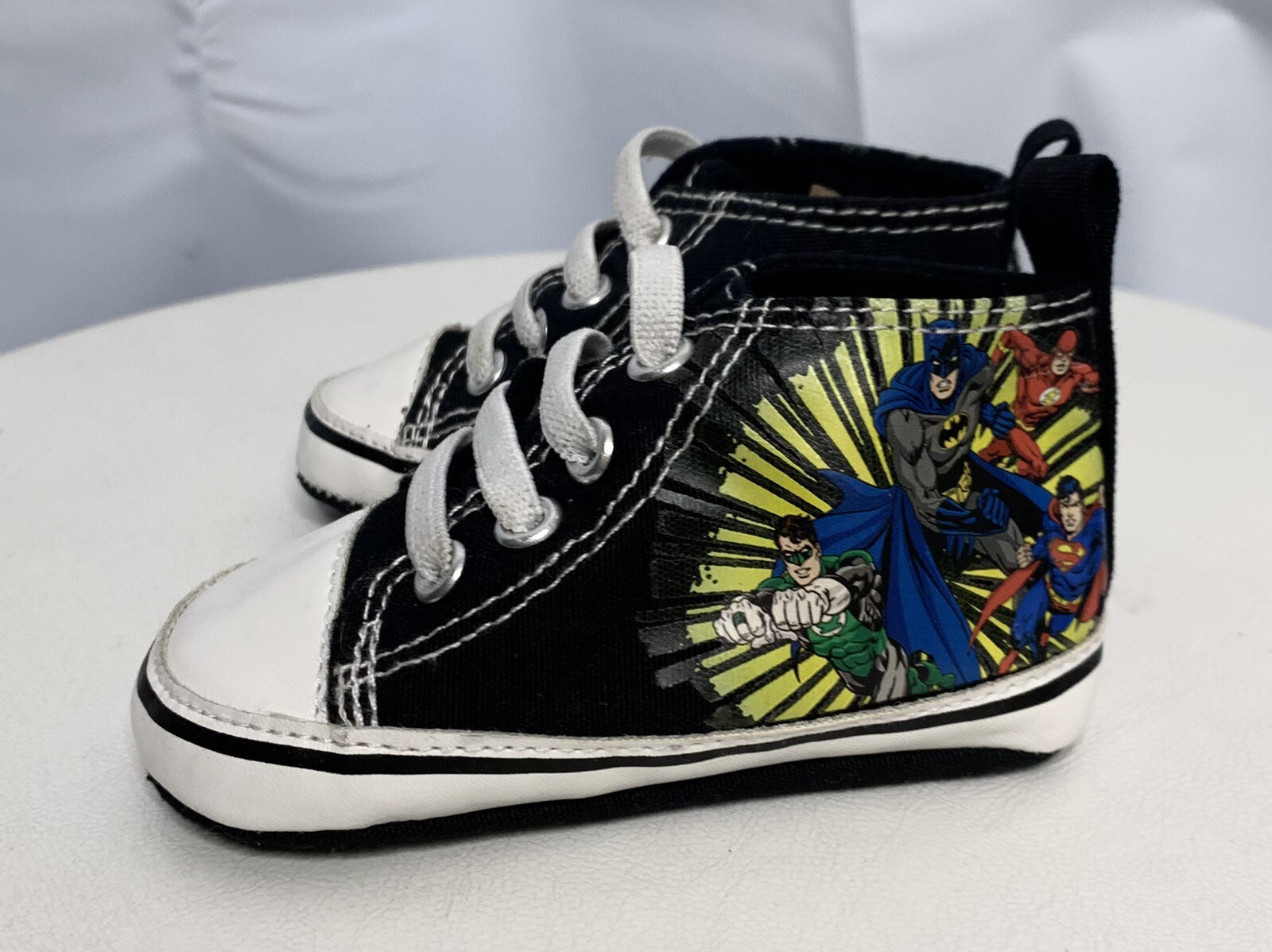 PONY Baby Boy Shoes DC Comics Superheroes Hightop Sneaker Crib Shoes S17 6 9 months