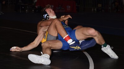 College Wrestlers (Louis Newell vs Nick James) by  Chris Hunkeler