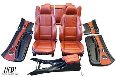2008 2013 BMW E92 M3 COUPE FRONT REAR FOX RED SEATS INTERIOR