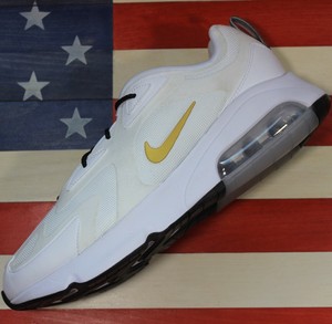 nike air max 200 white gold