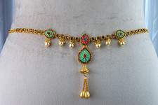 Indian Gold Chain Waist Belt For Women Girls Pearl Body Jewelry Christmas Gift