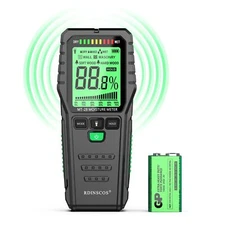 	Pinless Wood Moisture Meters Drywall Mold Moisture Detector for Lumber Concr...