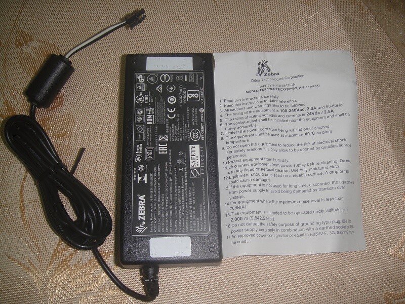 Adaptador de corriente original FSP para Zebra FSP060-RPAC 24V 2.5A 60W