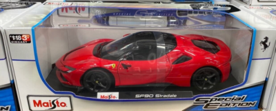 FERRARI SF90 STRADALE ROSSO CORSA RED MAISTO 1:18 BRAND NEW IN BOX