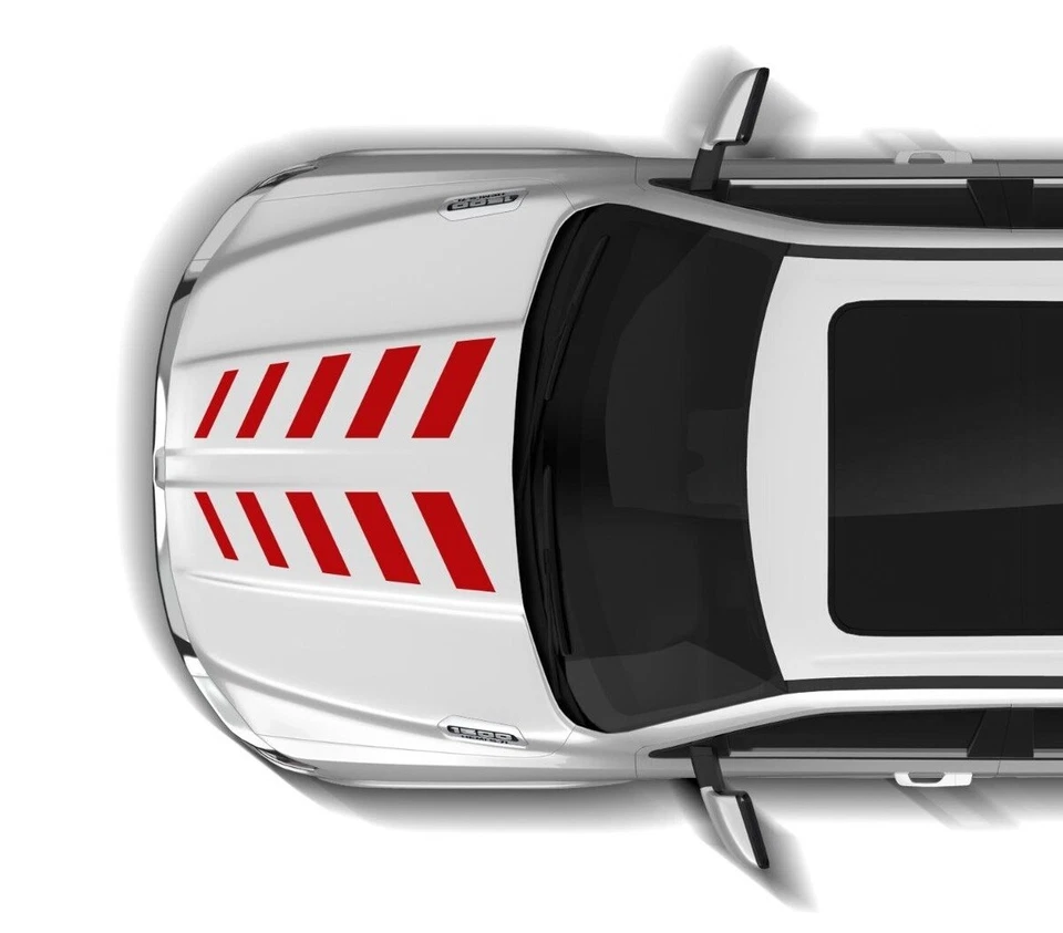 Hood Stripes Decal for Dodge Ram sport graphic design sticker Turbo 2019 - 2023 - Image 4 of 4