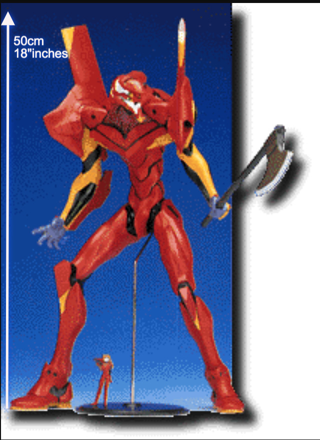 Figurine EVA02 Evangelion Tsukuda Hobby Mega Sofubi de 50 cm