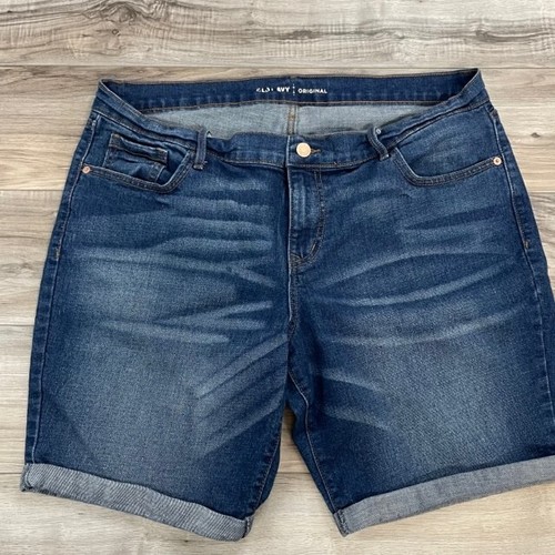 Old Navy Women’s Size 14 Regular Blue Denim Cuffed Jean Shorts