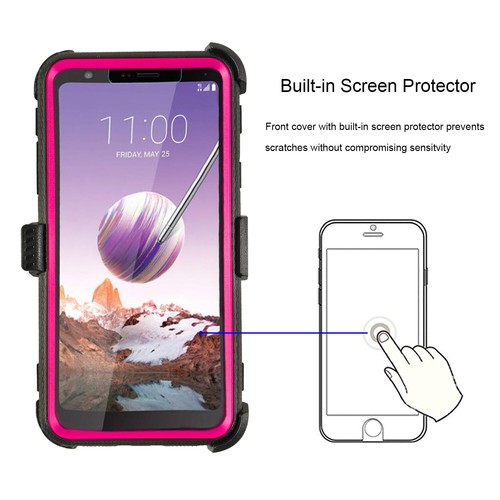 For LG K40 Phone Case LG K12 Plus/LG X4 Case Kickstand Screen Protector - Picture 11 of 28