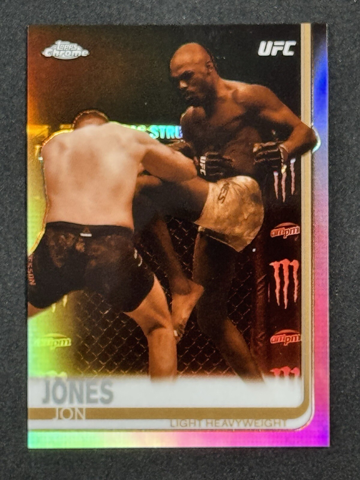 2019 Topps Chrome UFC Jon Jones #1 Sepia Refractor Parallel