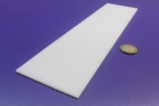 Hdpe White Bar .094" (3/32") Thick x 3.00" Wide x 12" Long, 8 Pcs, 8 Ft