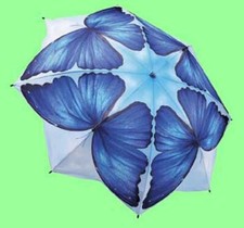 Blue Morpho Folding Umbrella