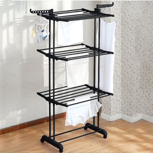 Foldable Garment Hanger Clothes Airer Drying Rack Laundry Support Horse Stand - Picture 13 of 13