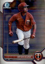 2022 BOWMAN DRAFT CHROME MINNESOTA TWINS - BRYAN ACUNA #BDC-19