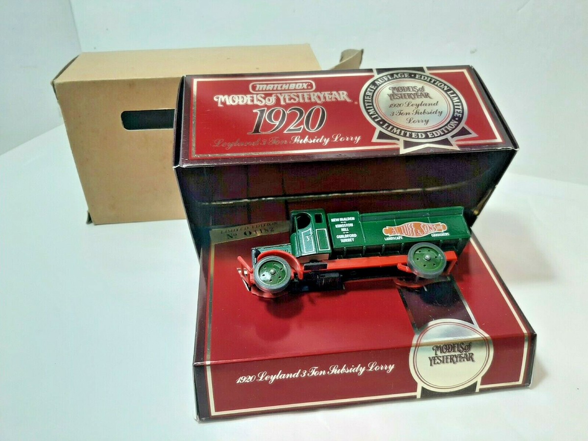 Matchbox Models of Yesteryear Y9 1920 Leyland 3 Ton Subsidy