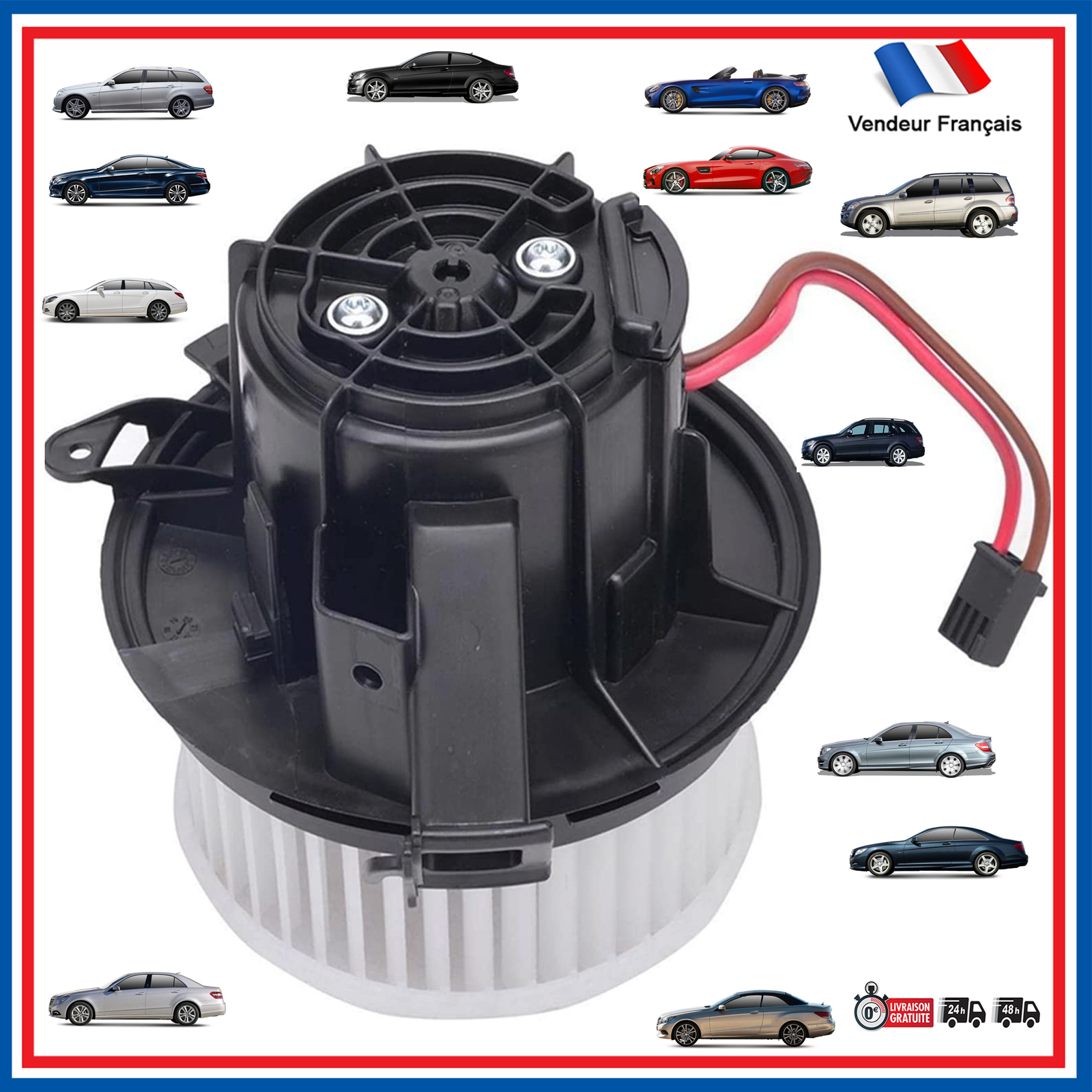 Moteur de ventilation Mercedes Classe E W212 de qualité d'origine en ABS renforcé