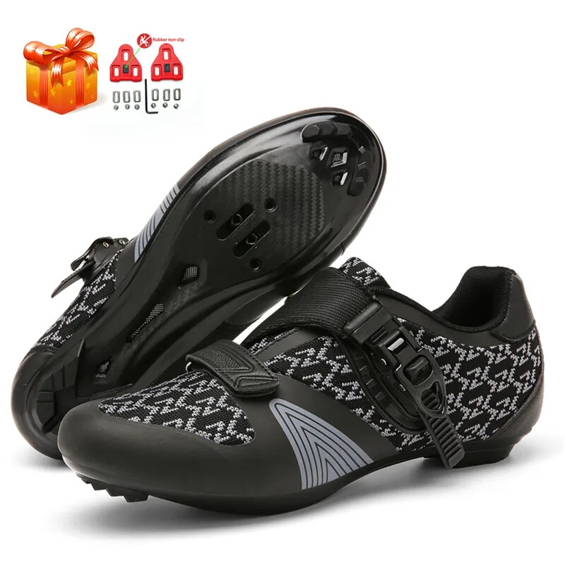 MTB Bicycle Shoes Double Rotating Buckle Speed Self-locking Road