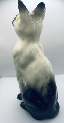 Schöne große Porzellan Katzenfigur Royal Doulton Siamkatzenfigur. Selten - Bild 5 von 11