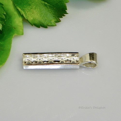 3 mm Rundkanal Sterlingsilber Anhängerfassung (Guss - Halterung) - Bild 2 von 2