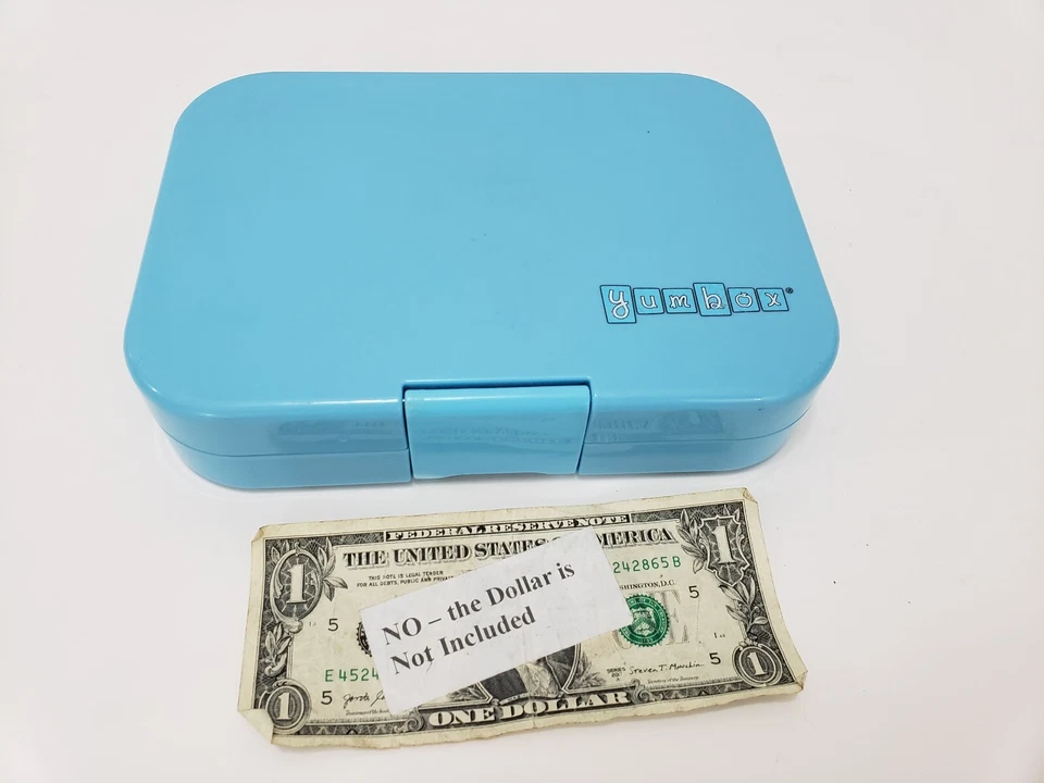 2 Fiambreras Yumbox Plastic Bento - Azul - LOTE de 2 Cajas - 5 Compartimentos -- LEER Foto 2 de 4