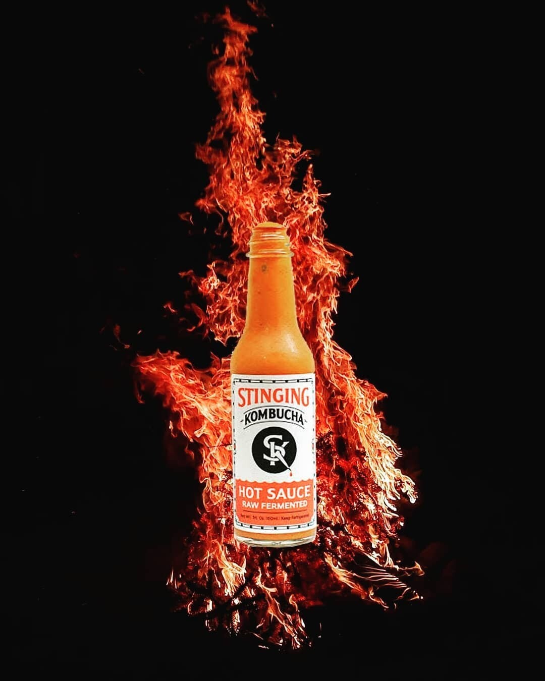 Salsa caliente Kombucha - fermentada cruda y probiótica