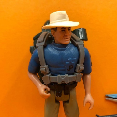 Vintage Kenner Jurassic Park Dr Alan Grant w/ Dinosaur Toy Action Figure 1990s - Picture 3 of 3