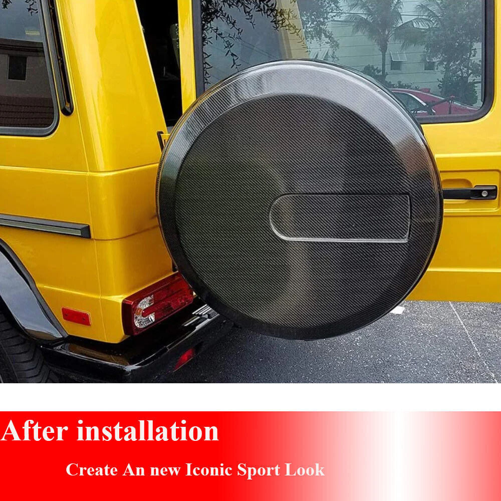 DRY CARBON Spare Wheel Tire Cover For Benz G-Class W463 G550 DRY CARBON Spare Wheel Tire Cover For Benz G-Class W463 G550